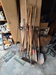 Large Lot Of Garden Tools