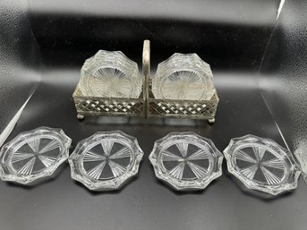 Vintage Cut Crystal Coasters