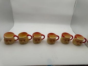 Tiny Mini Vintage Christmas Santa Claus Cups