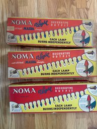 Vintage 1940s Noma 15-Lights Original Boxes Collectible Christmas Tree Lights*
