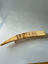 Antique Walrus Tusk Cribbage Board
