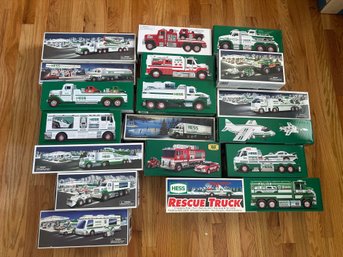 NIB Lot Of 19 Hess Trucks