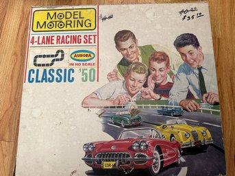 Vintage Aurora Model Motoring 4-Lane Racing Set, No Cars