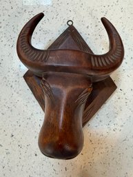 Hand-carved Wooden Bull