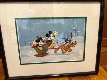 1997 'Sleigh Ride' Limited Edition Serigraph Cel (sericel) With COA