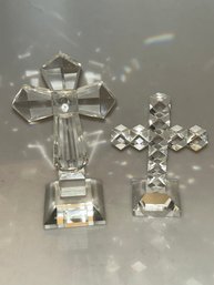 Crystal Cross Sculptures