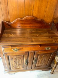 Oak Dry Sink Cabinet