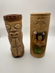 Vintage Tiki Mugs Ceramic