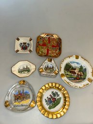 Collectible Vintage Porcelain Ashtrays,