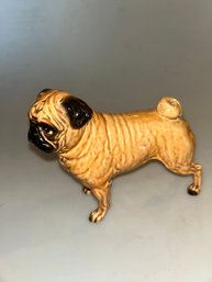 Vintage Shafford Japan Porcelain Pug Dog Figurine.