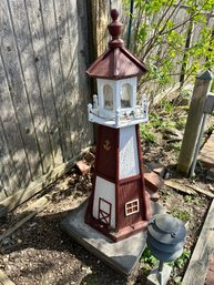 Decorative Garden Lighthouse Wood