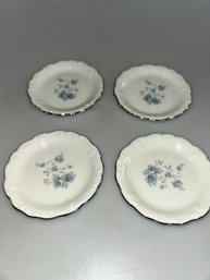 Johann Haviland 'Blue Garland' 3.5' Coaster-Ashtray/Butter Chip Dish (Set Of 4)