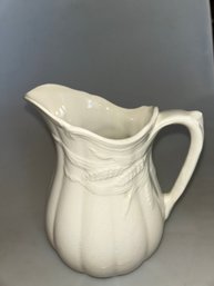 Antique Ironstone Pitcher Wheat Pattern