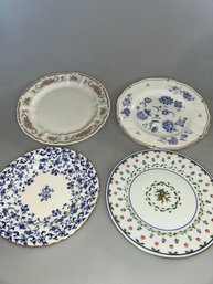 4 Asst Porcelain Plates
