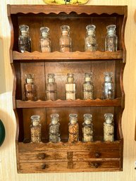 Hand Made Wooden SpIce Organizer