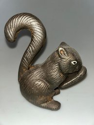 FIGURAL 4 3/4' TALL Metal SQUIRREL NUTCRACKER