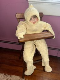 Doll Highchair With Doll