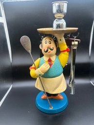 Vintage Ceramic Jeeves Bar Tool Toter 1960s Plus Extras