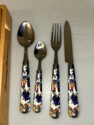 2 Sets- Tommy Bahama 16- Piece Tiki Flatware Set