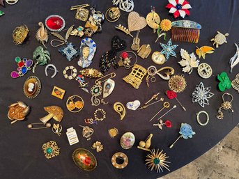 Large Lot Of Vintage Pins Lot B
