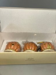 Lenox Pumpkin Votives Set