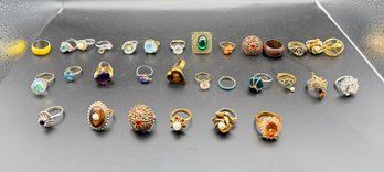 Large Lot Of Rings