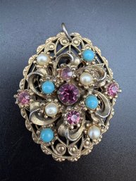 Ornate Vintage Filigree Pendant