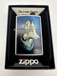 Zippo Linda Picken Wolf Design UNFIRED