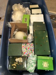 Large Storage Bin Full Of Snow Babies