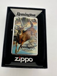 Zippo Remington Deer Street Chrome Lighter