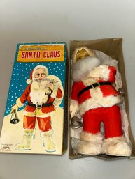 Vintage Mechanical Santa Claus Windup Toy Vintage Christmas Santa Made In Japan