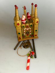 Vintage 1975 Emson Santas Workshop Wind Door Chime Plastic