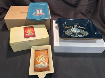 Lot Of 4 Tommy Bahama Ashtrays