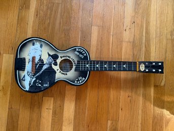Vintage Hopalong Cassidy And Topper Children's 6-string Acoustic Guitar