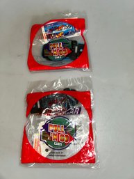 2 Hot Wheels NASCAR Pull N Go Cars