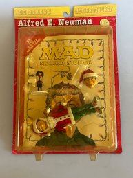 DC Direct Mad Magazine Alfred E. Neuman Holiday Action Figure Set From 1999.