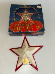 RAYLITE PARAMOUNT CHRISTMAS TREE TOP STAR IN ORIGINAL BOX