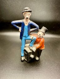 Vintage Cast Iron Bank  Mutt And Jeff