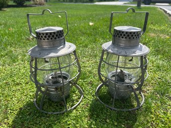 Pair Dietz No.39 Steel Clad CITY OF NEW YORK