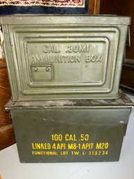 Vintage US Military Ammunition Containers.