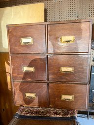 Antique Library Card Catalog,