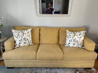 Sofa Bed, Pale Mustard Yellow