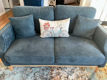 Navy Settee With Charging Port