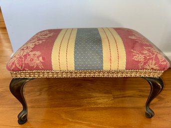 Foot Stool With Metal Legs