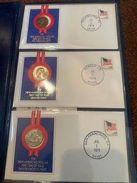 1979 Susan B Anthony First Day Of Issue Dollar Coins (3)