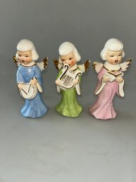 VINTAGE 1950'S JAPAN PORCELAIN ANGELS MUSIC CAROLERS