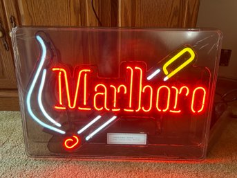 Vintage Marlboro Cigarette Neon Sign