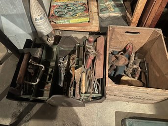 Vintage / Antique Tools And Their Containers