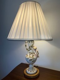 Vintage Porcelain Cherub Lamp