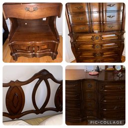 4 Piece Vintage Queen Bedroom Set